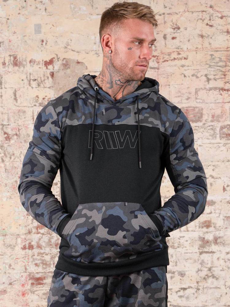 Men\'s Ryderwear Men Hoodie Camo Hoodie Black/Camo | NZ1452NB