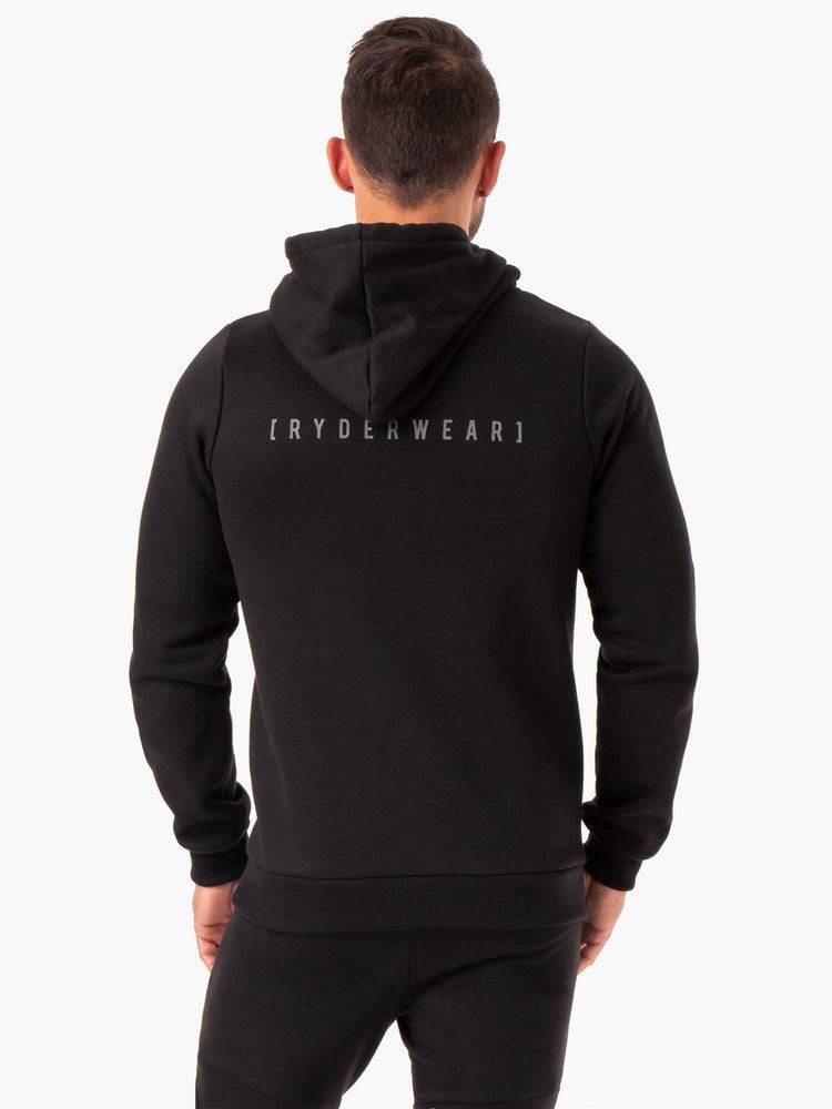 Men's Ryderwear Men Hoodie Camo Tech Pullover Hoodie Black | NZ1455WY