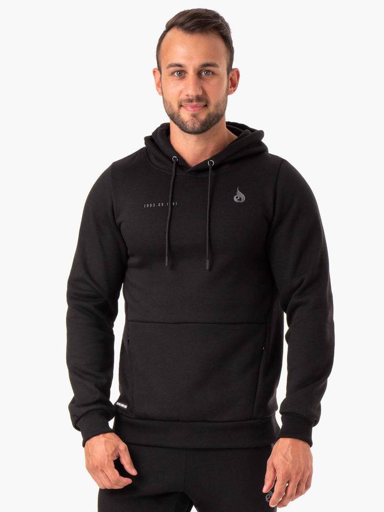 Men\'s Ryderwear Men Hoodie Camo Tech Pullover Hoodie Black | NZ1455WY