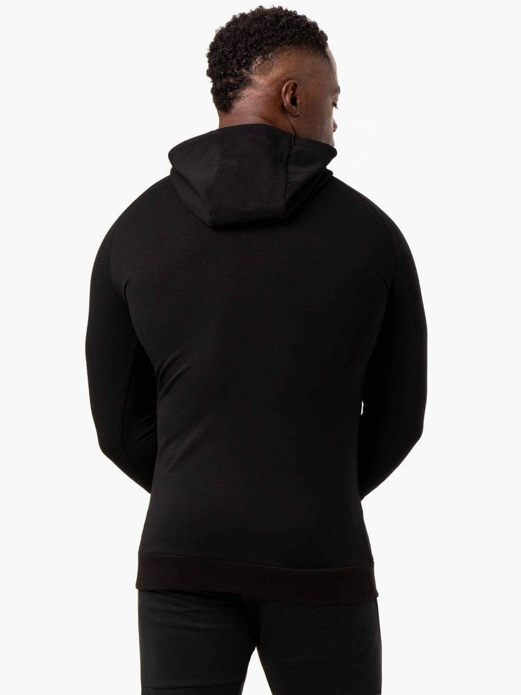 Men's Ryderwear Men Hoodie Critical Zip Up Hoodie Black | NZ1458TV