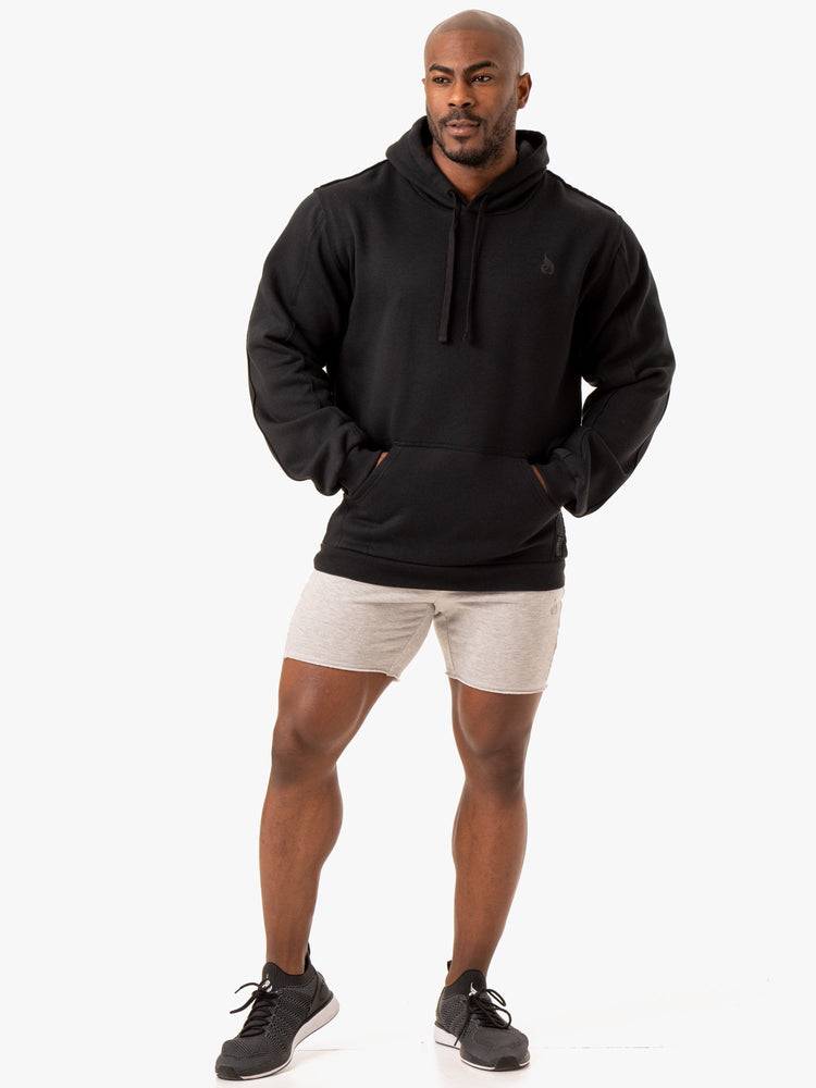 Men's Ryderwear Men Hoodie Force Pullover Hoodie Black | NZ1459YU