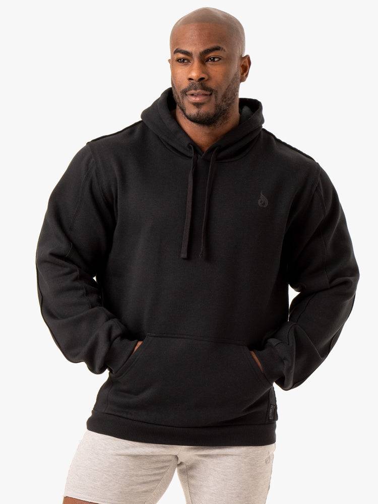 Men\'s Ryderwear Men Hoodie Force Pullover Hoodie Black | NZ1459YU