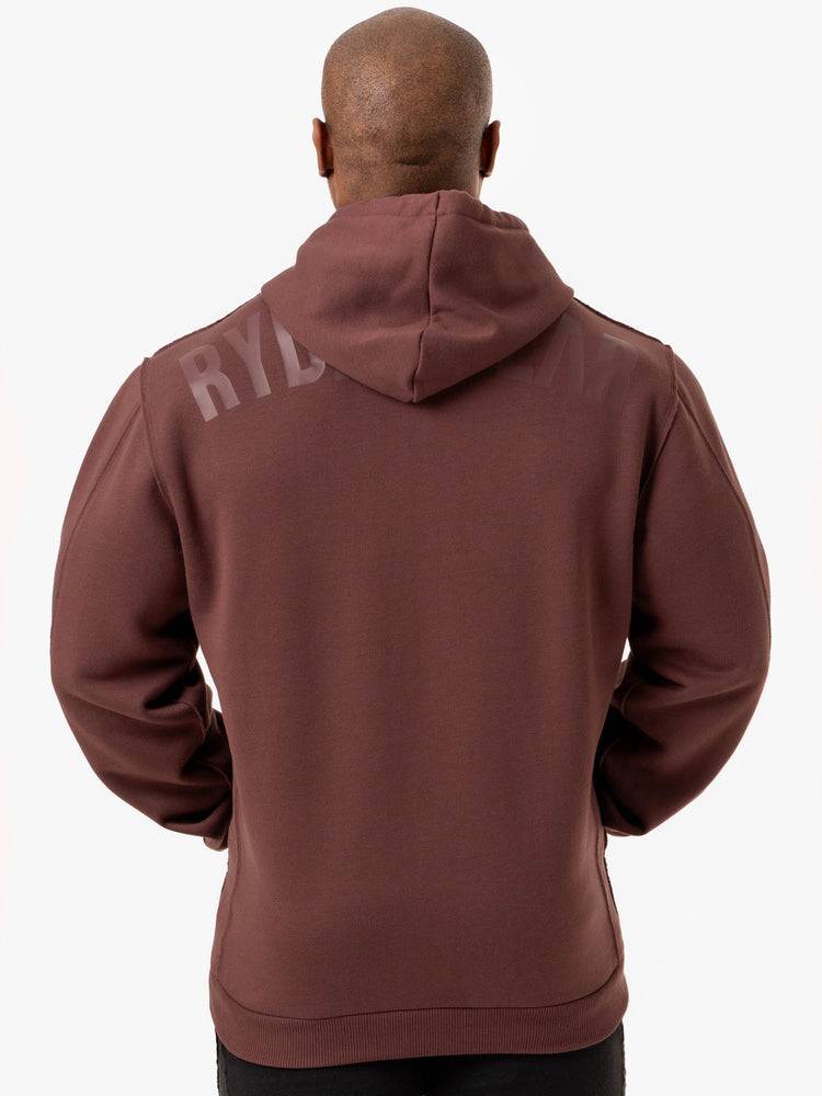 Men's Ryderwear Men Hoodie Force Pullover Hoodie Brick | NZ1460UT