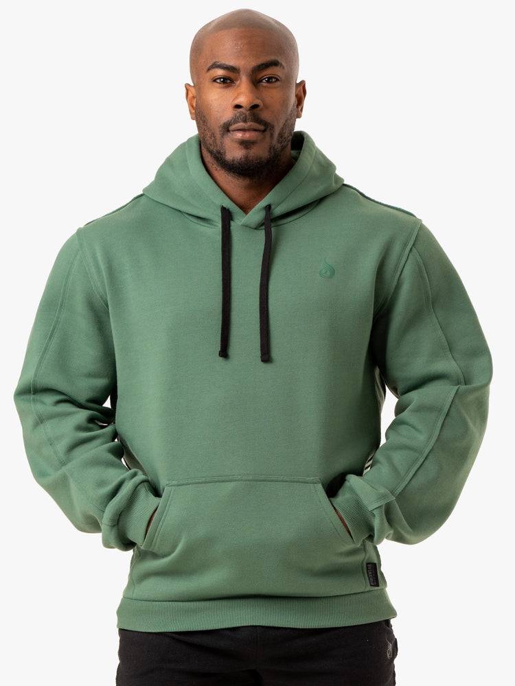 Men's Ryderwear Men Hoodie Force Pullover Hoodie Green | NZ1461IS