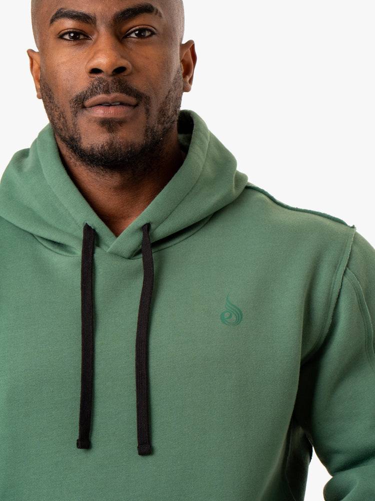 Men's Ryderwear Men Hoodie Force Pullover Hoodie Green | NZ1461IS