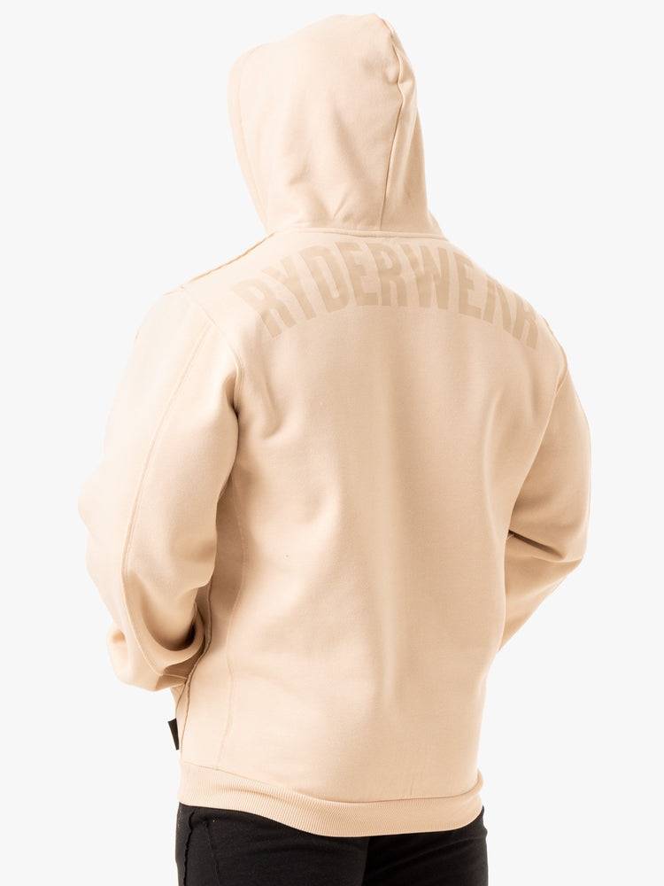 Men's Ryderwear Men Hoodie Force Pullover Hoodie Sand | NZ1463PQ