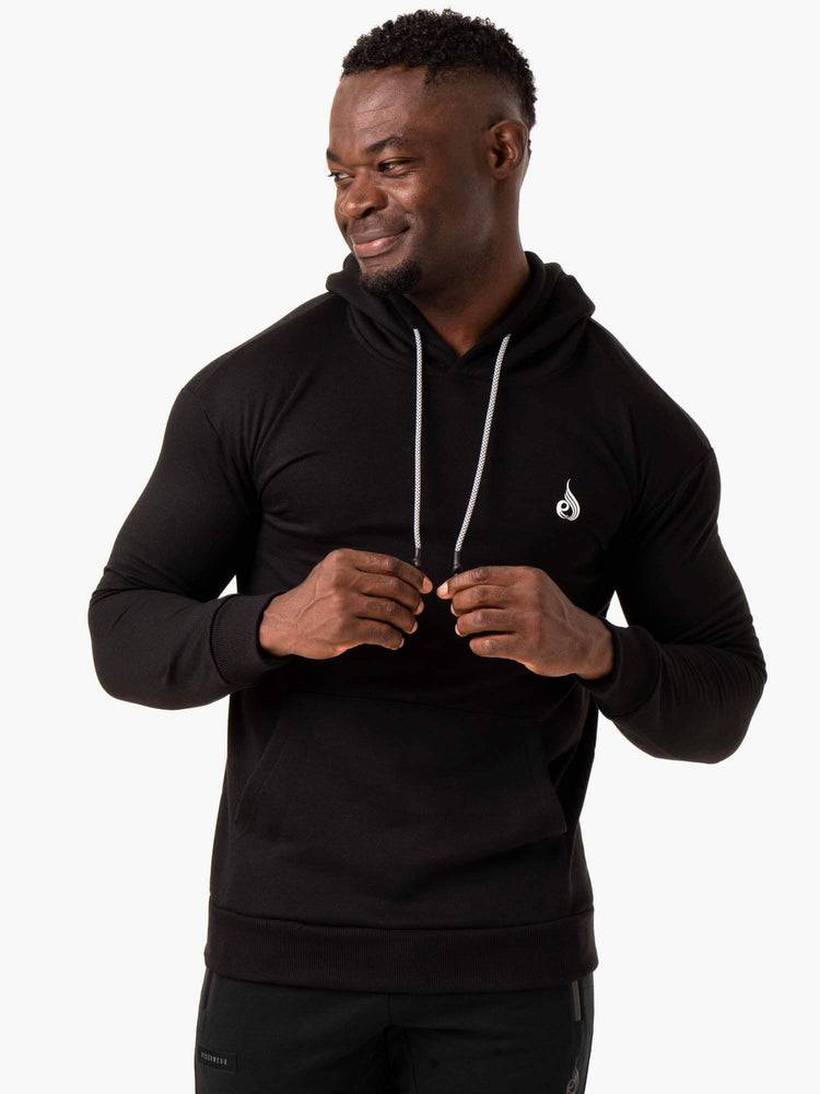 Men\'s Ryderwear Men Hoodie Impact Pullover Hoodie Black | NZ1465SO