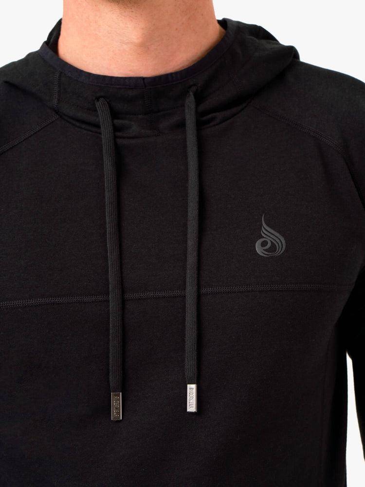 Men's Ryderwear Men Hoodie Optimal Pullover Hoodie Black | NZ1466DN