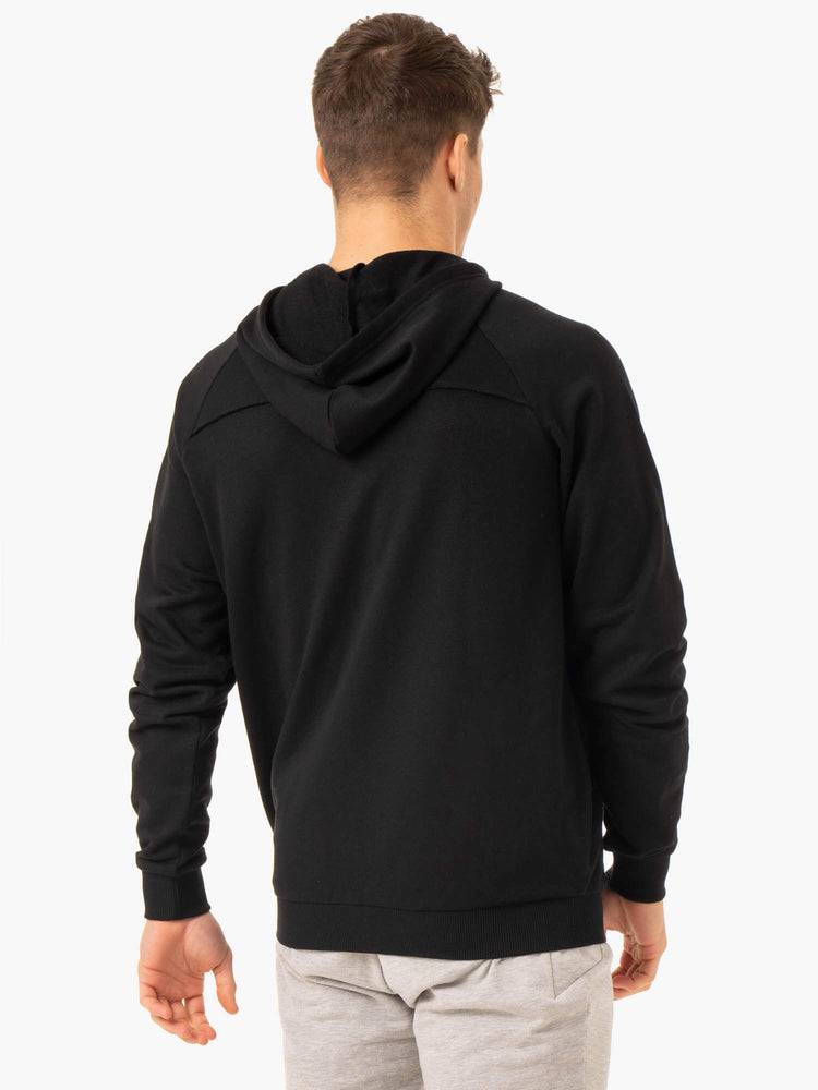 Men's Ryderwear Men Hoodie Pursuit Zip Up Hoodie Black | NZ1468GL