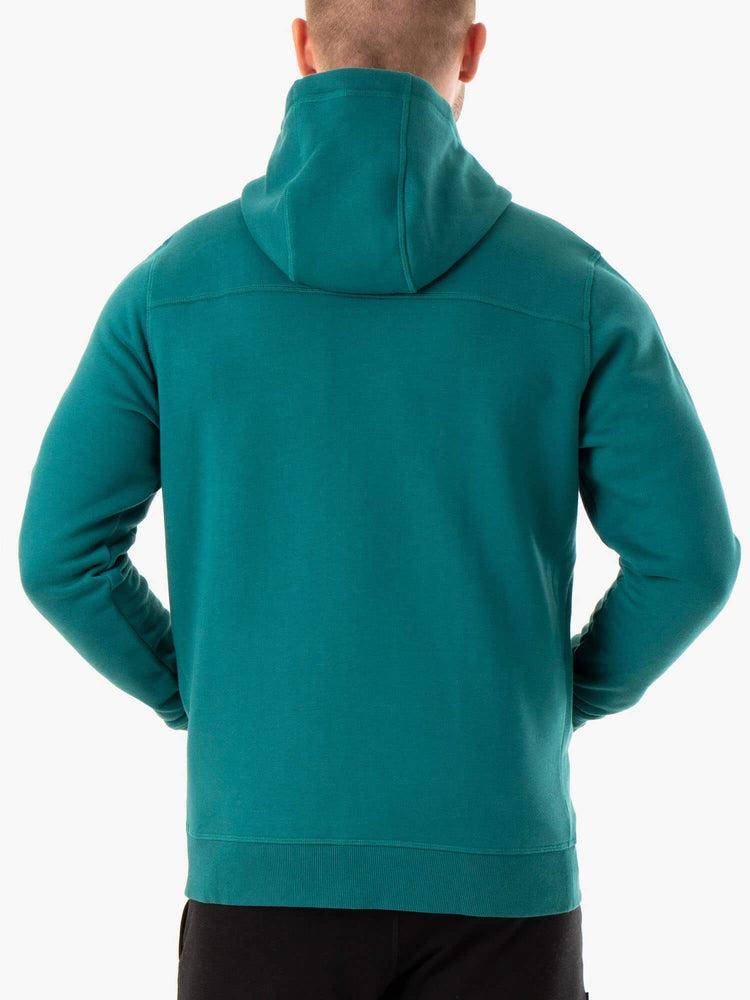 Men's Ryderwear Men Hoodie Recharge Zip Up Hoodie Teal | NZ1477BC