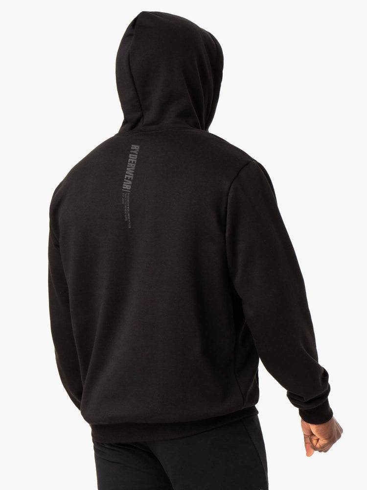 Men's Ryderwear Men Hoodie Reset Pullover Hoodie Black | NZ1478NB