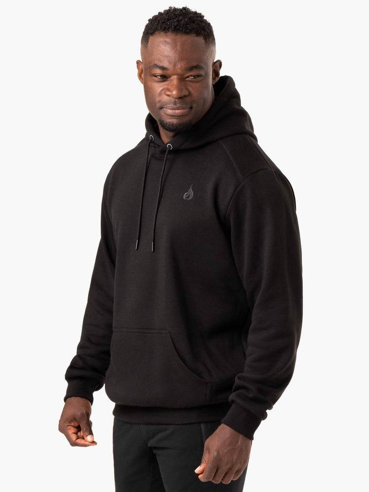 Men's Ryderwear Men Hoodie Reset Pullover Hoodie Black | NZ1478NB