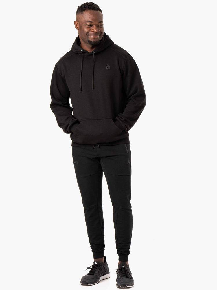 Men's Ryderwear Men Hoodie Reset Pullover Hoodie Black | NZ1478NB