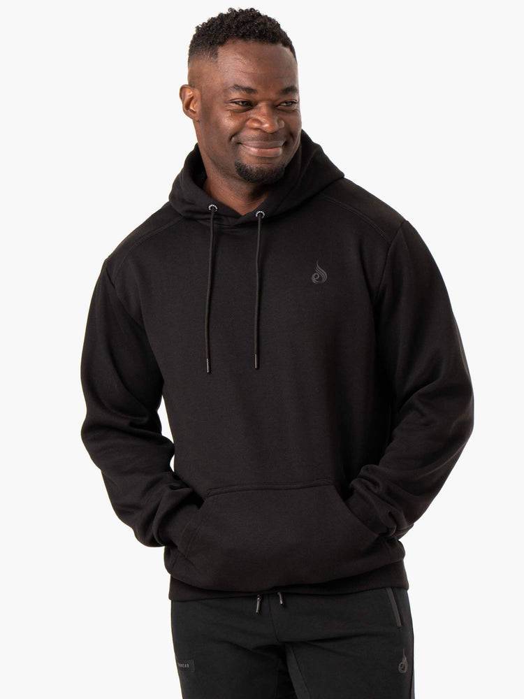 Men\'s Ryderwear Men Hoodie Reset Pullover Hoodie Black | NZ1478NB