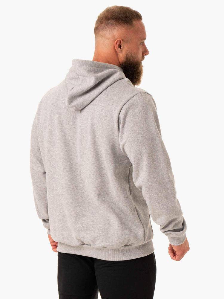 Men's Ryderwear Men Hoodie Reset Pullover Hoodie Grey Marl | NZ1479MA