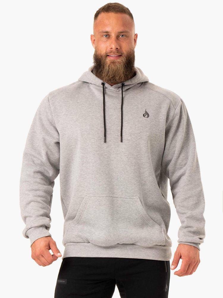 Men's Ryderwear Men Hoodie Reset Pullover Hoodie Grey Marl | NZ1479MA