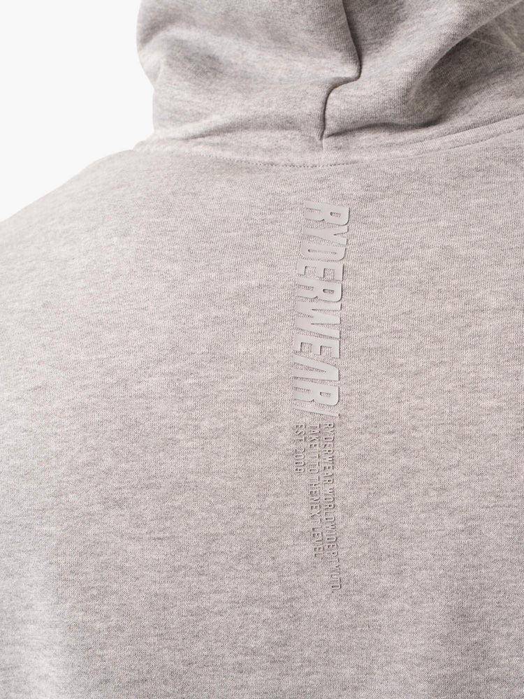 Men's Ryderwear Men Hoodie Reset Pullover Hoodie Grey Marl | NZ1479MA