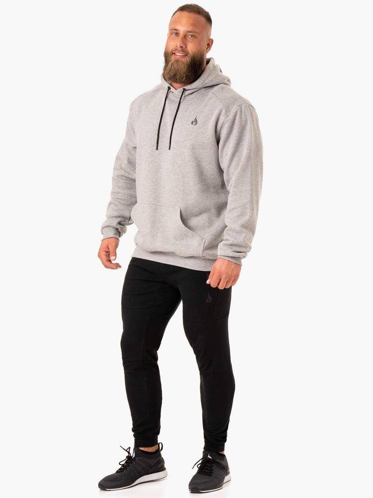 Men's Ryderwear Men Hoodie Reset Pullover Hoodie Grey Marl | NZ1479MA