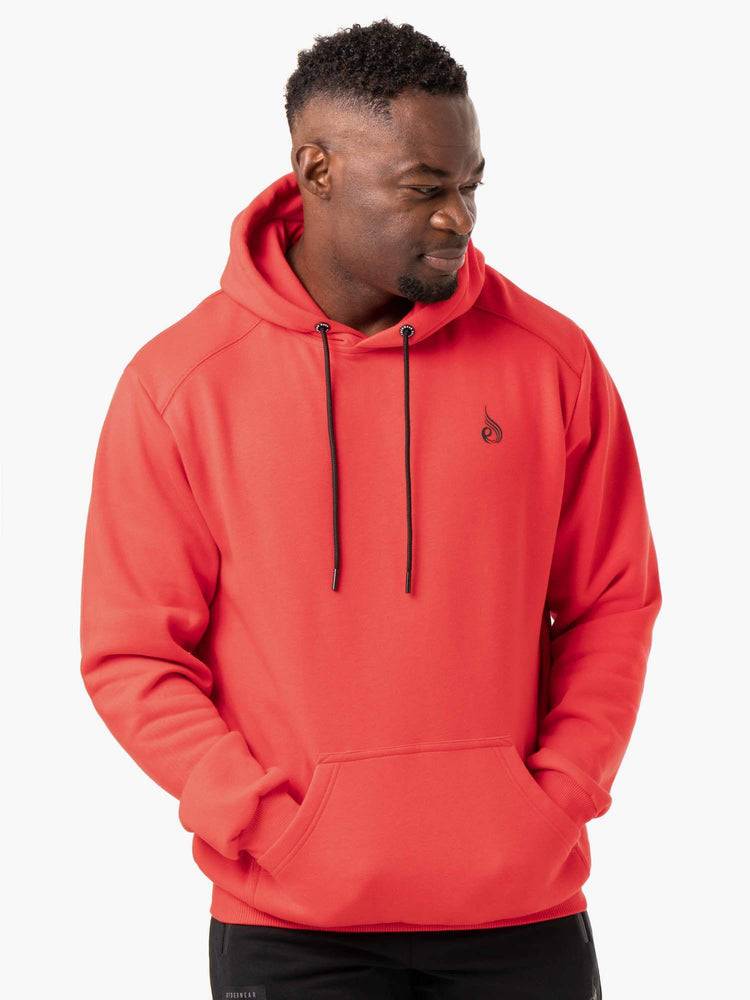 Men\'s Ryderwear Men Hoodie Reset Pullover Hoodie Red | NZ1480QZ