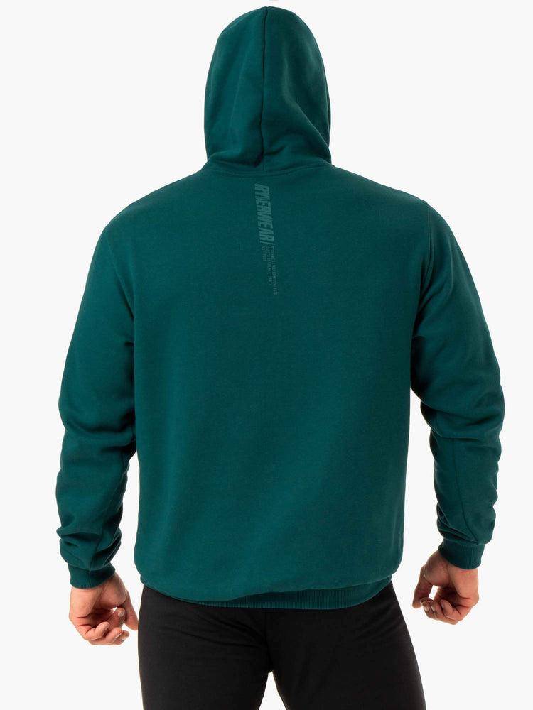 Men's Ryderwear Men Hoodie Reset Pullover Hoodie Emerald | NZ1481WY