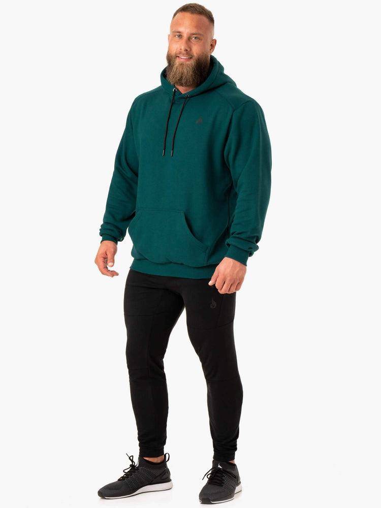 Men's Ryderwear Men Hoodie Reset Pullover Hoodie Emerald | NZ1481WY