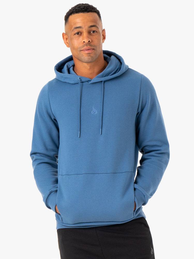 Men's Ryderwear Men Hoodie Restore Pullover Hoodie Blue | NZ1484TV