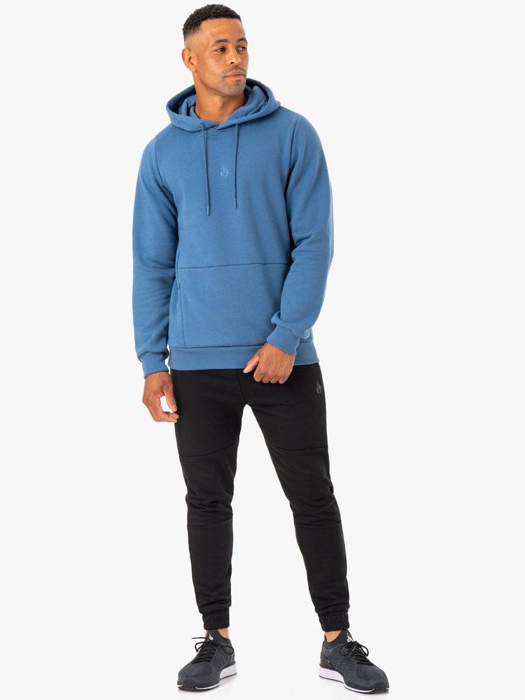 Men's Ryderwear Men Hoodie Restore Pullover Hoodie Blue | NZ1484TV