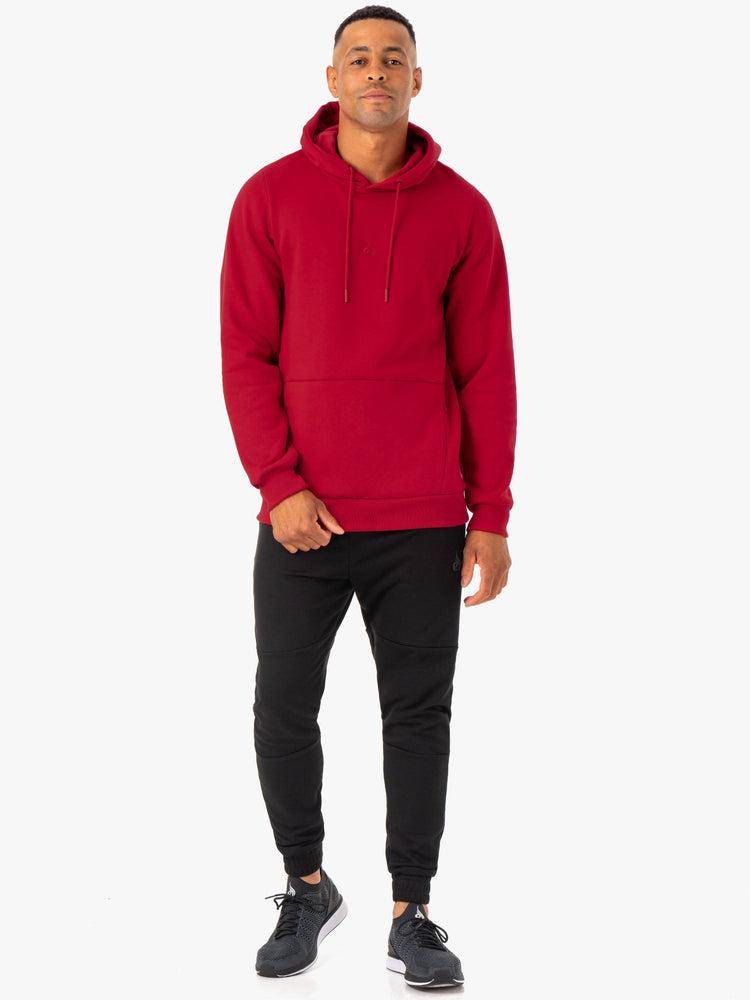 Men's Ryderwear Men Hoodie Restore Pullover Hoodie Burgundy | NZ1486UT