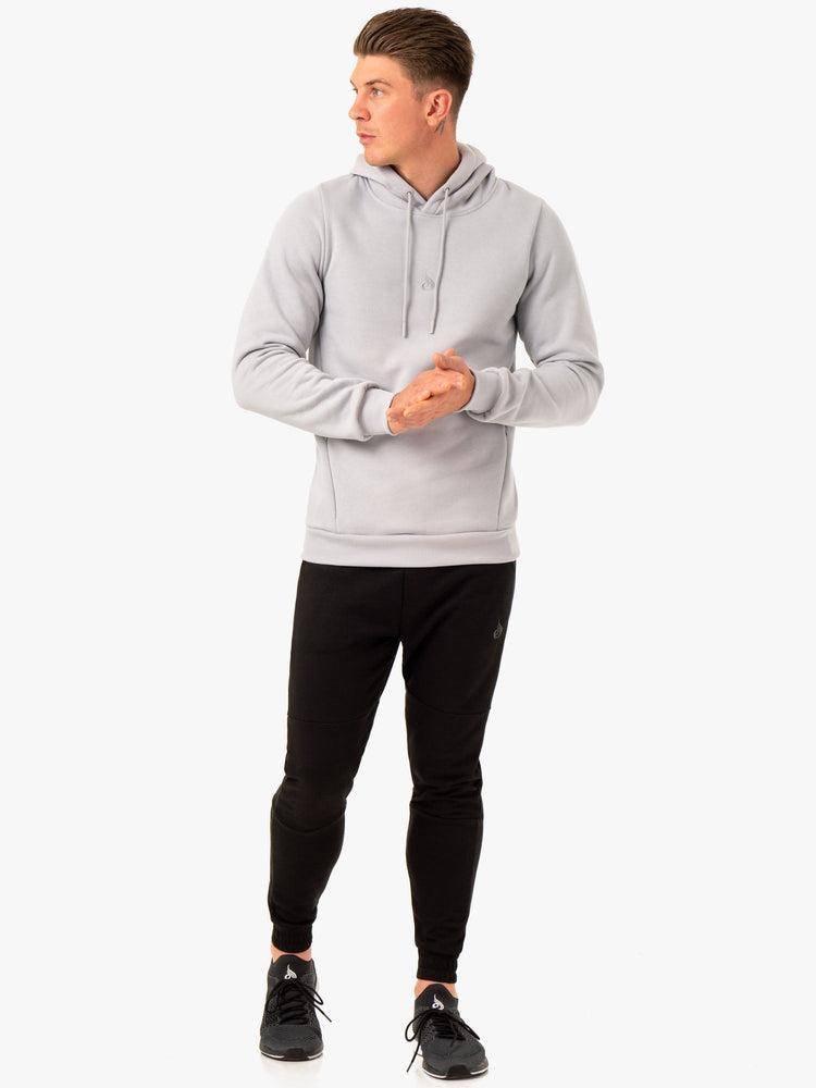 Men's Ryderwear Men Hoodie Restore Pullover Hoodie Snow Grey | NZ1487IS