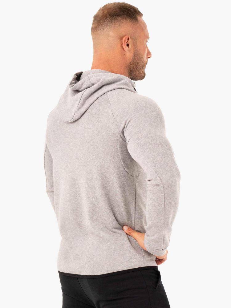 Men's Ryderwear Men Jackets Athletic Zip Up Jacket Jackets Grey Marl | NZ1421ZG