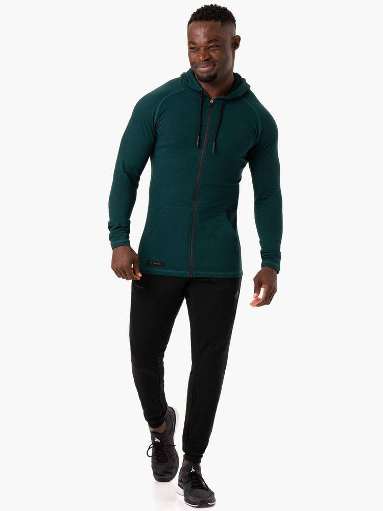 Men's Ryderwear Men Jackets Endurance Zip Up Jackets Forest Green | NZ1428QZ