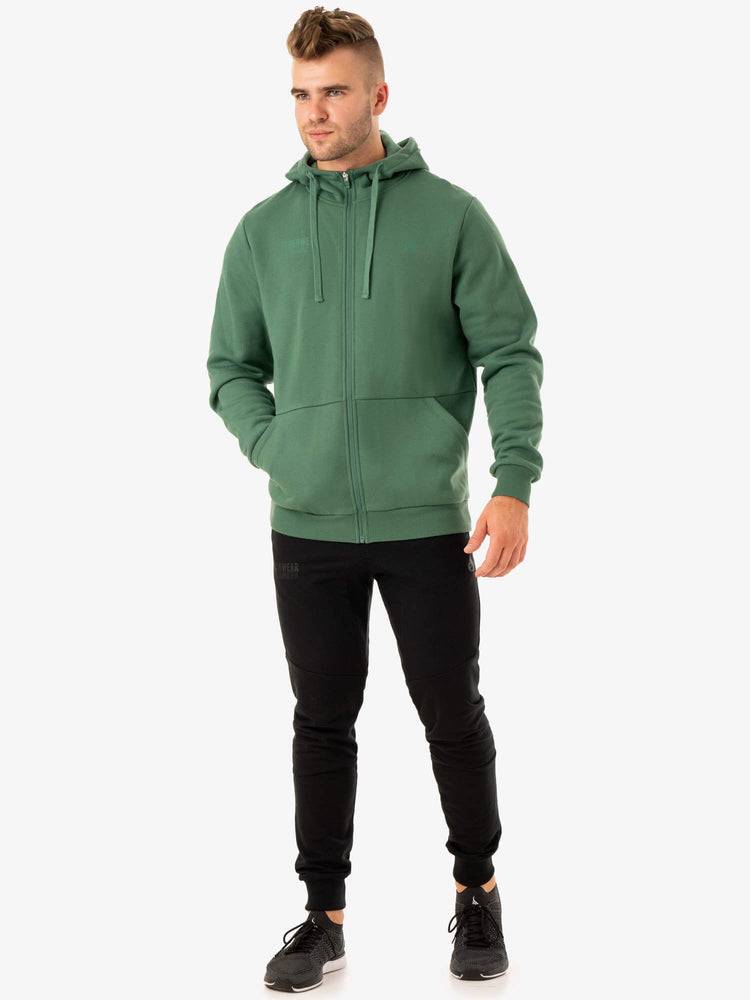 Men's Ryderwear Men Jackets Limitless Zip Up Jackets Forest Green | NZ1436OR