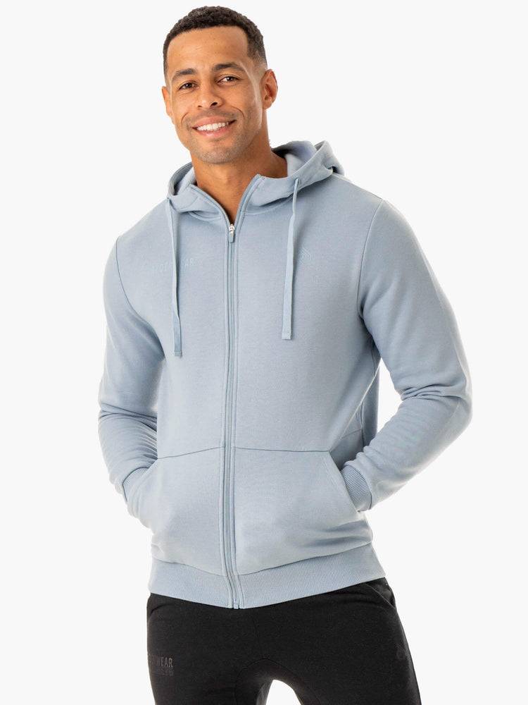 Men\'s Ryderwear Men Jackets Limitless Zip Up Jackets Ice Blue | NZ1437PQ