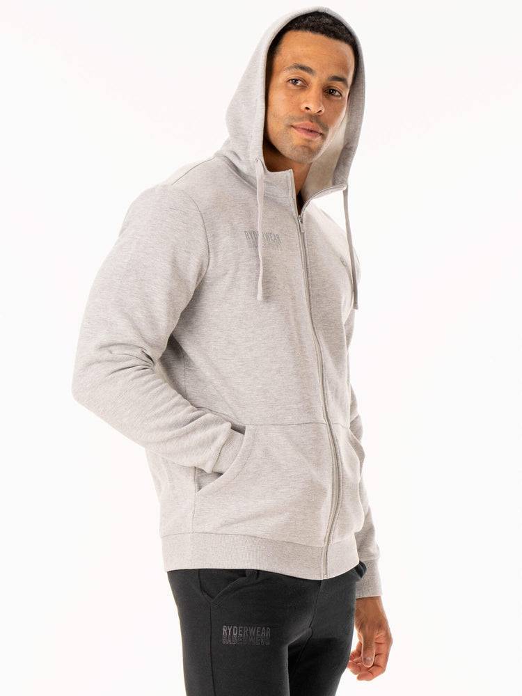 Men's Ryderwear Men Jackets Limitless Zip Up Jackets Grey Marl | NZ1438AP