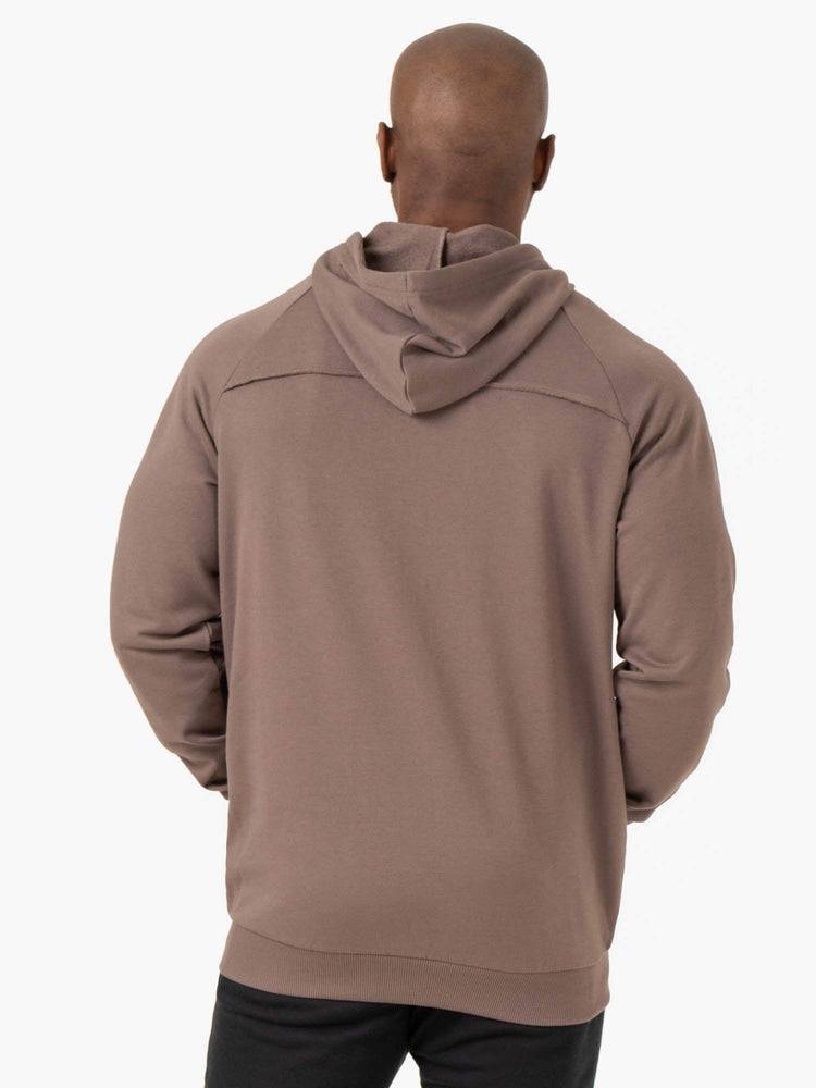 Men's Ryderwear Men Jackets Pursuit Zip Up Hoodie Jackets Taupe | NZ1445KI