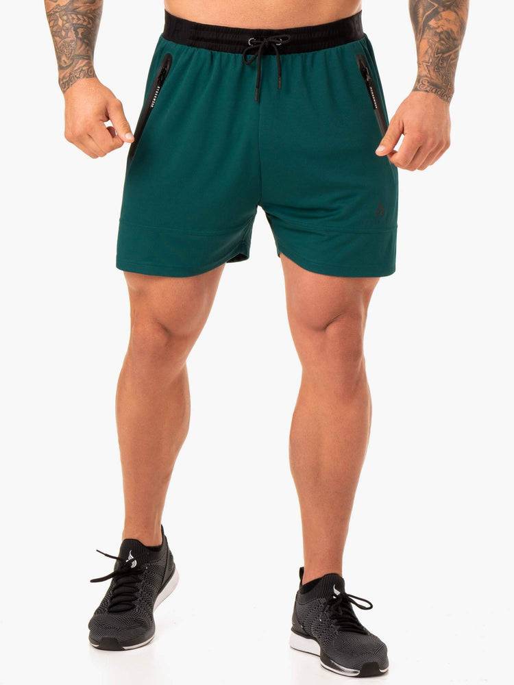 Men\'s Ryderwear Men Shorts Action Mesh Shorts Emerald | NZ1341KI