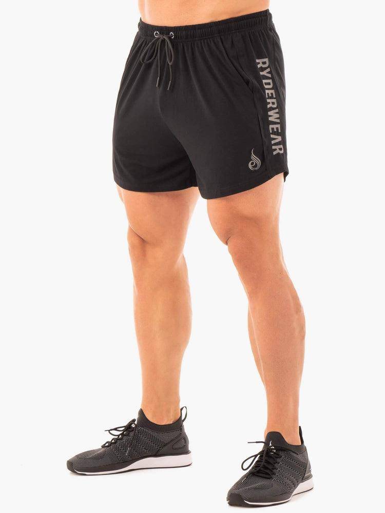 Men\'s Ryderwear Men Shorts Arnie Shorts Black | NZ1347BC