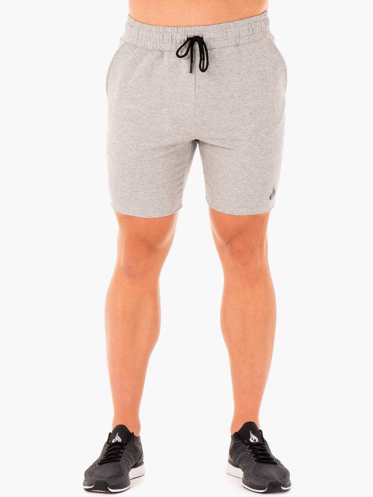 Men\'s Ryderwear Men Shorts Base Gym Shorts Grey Marl | NZ1351WY