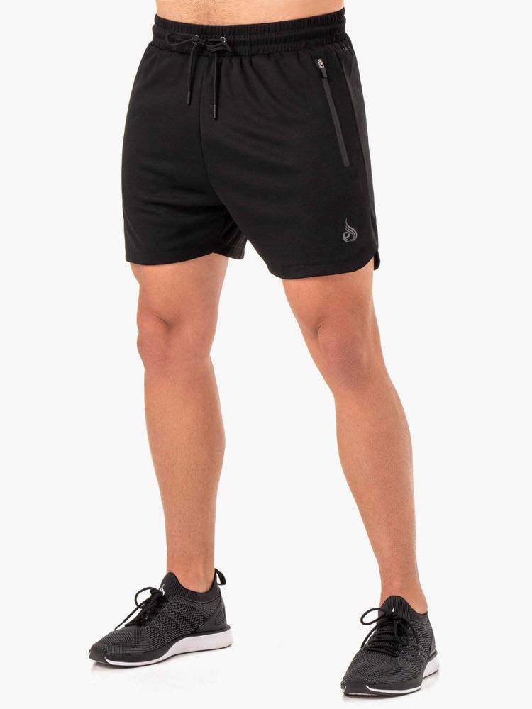 Men\'s Ryderwear Men Shorts Camo Tech Mesh Training Shorts Black | NZ1356UT