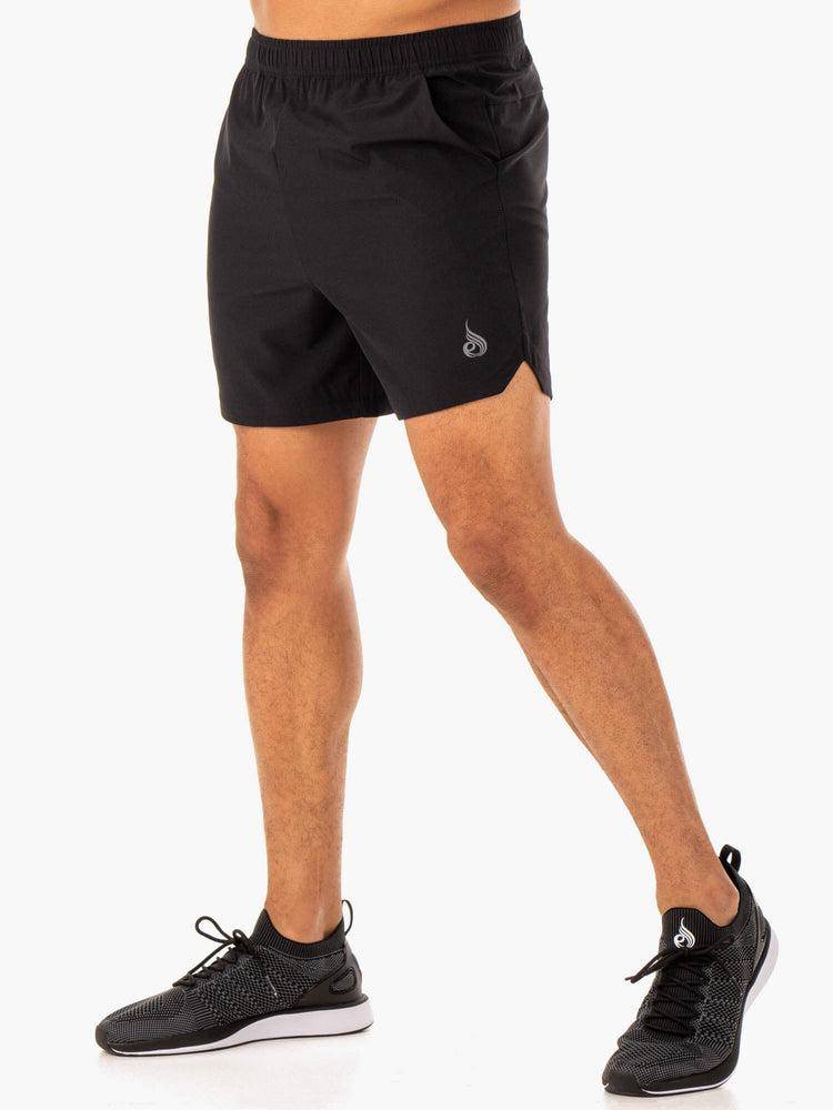 Men's Ryderwear Men Shorts Division Training Shorts Black | NZ1358OR