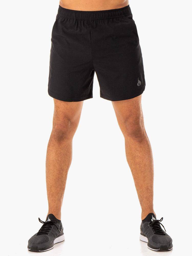 Men\'s Ryderwear Men Shorts Division Training Shorts Black | NZ1358OR