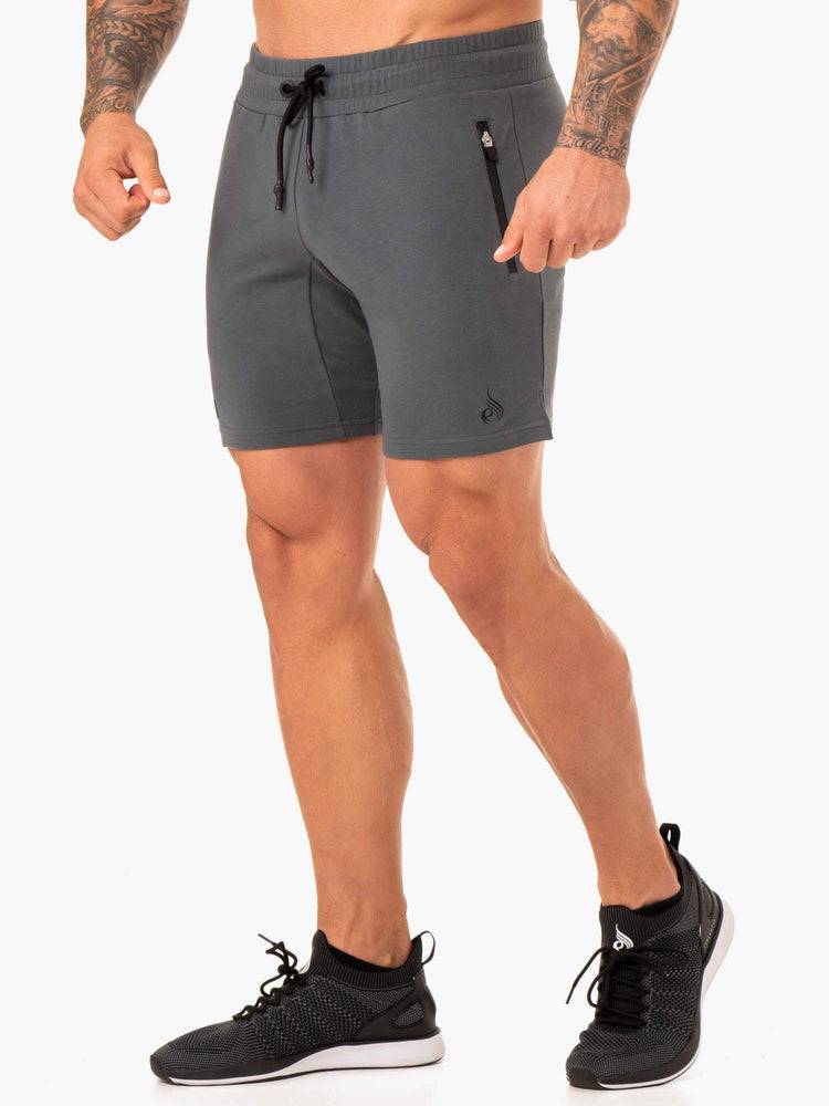 Men's Ryderwear Men Shorts Endurance Track Shorts Charcoal | NZ1361SO