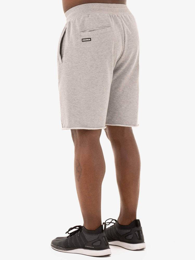 Men's Ryderwear Men Shorts Flex Track Shorts Grey Marl | NZ1368LH