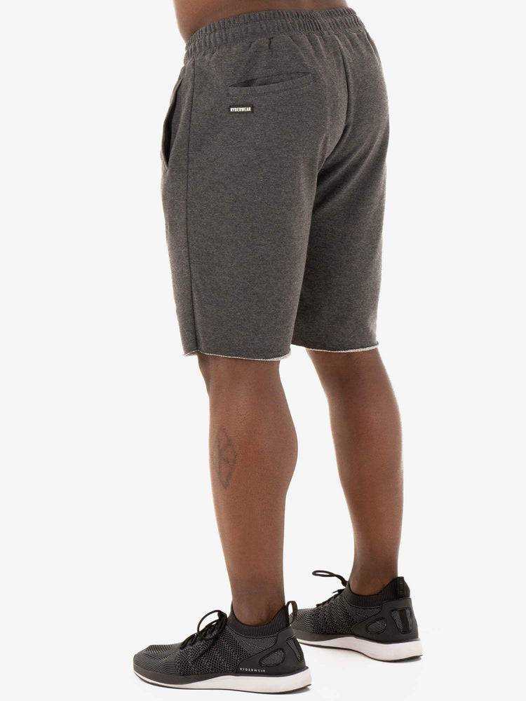 Men's Ryderwear Men Shorts Focus Track Shorts Black Marl | NZ1369ZG