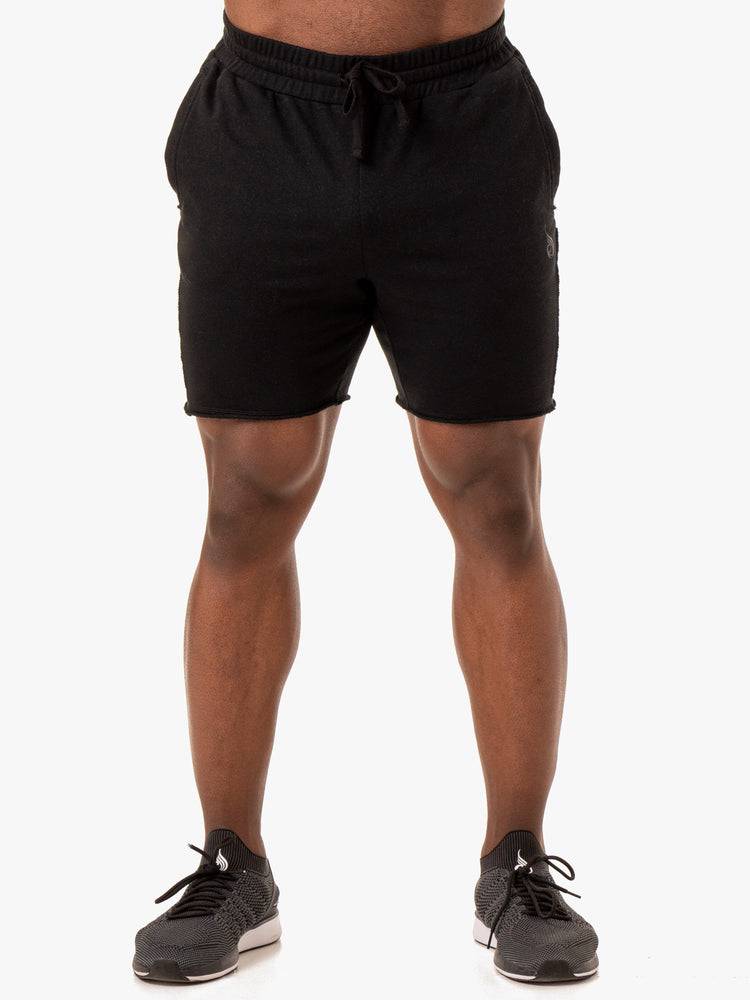 Men\'s Ryderwear Men Shorts Force Track Shorts Black | NZ1370XF