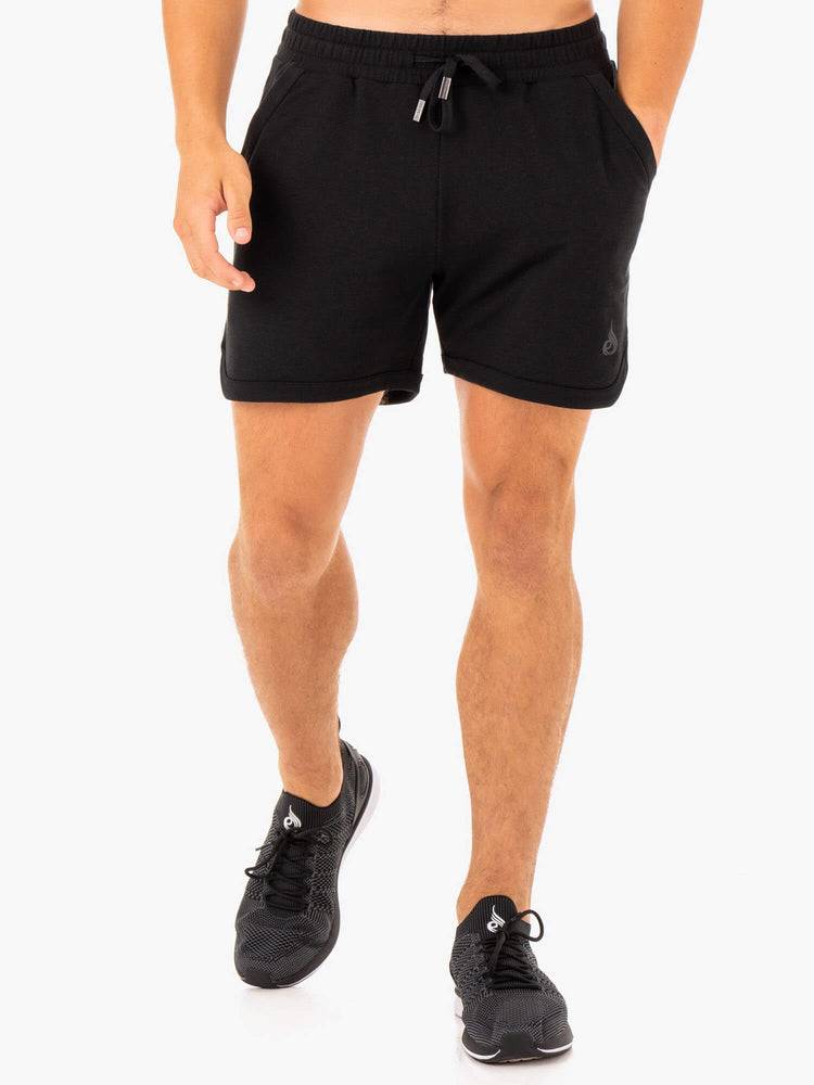 Men's Ryderwear Men Shorts Optimal Gym Shorts Black | NZ1386AP