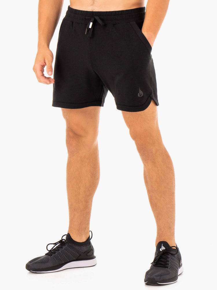 Men\'s Ryderwear Men Shorts Optimal Gym Shorts Black | NZ1386AP