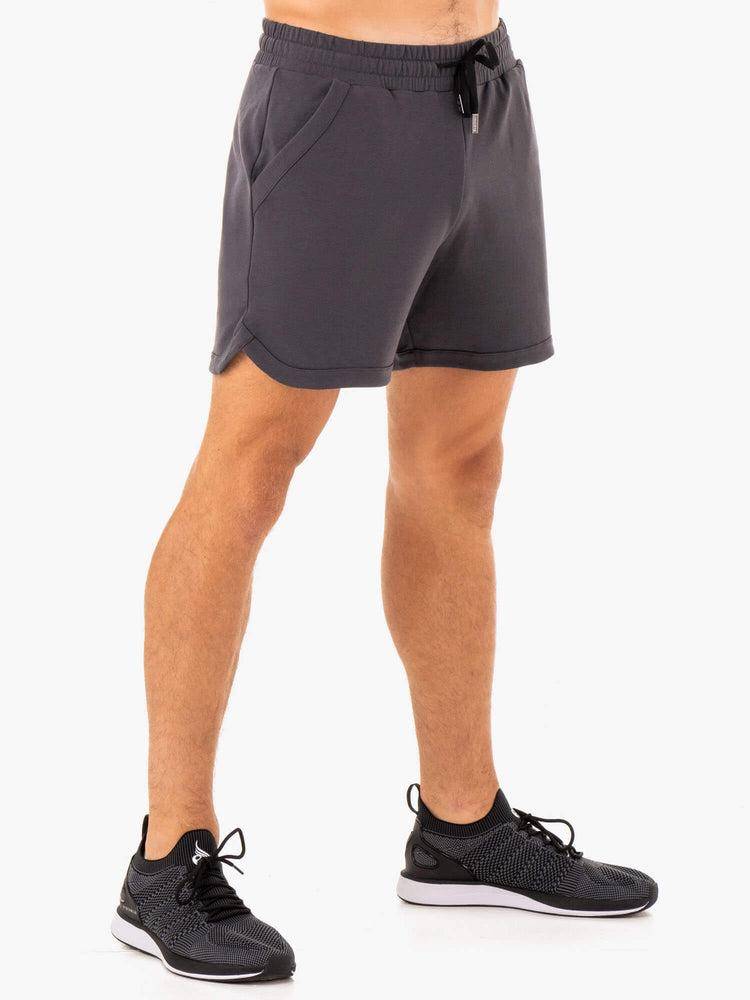 Men's Ryderwear Men Shorts Optimal Gym Shorts Charcoal | NZ1387SO