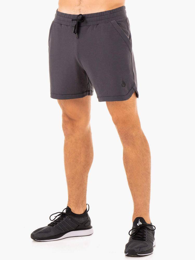 Men\'s Ryderwear Men Shorts Optimal Gym Shorts Charcoal | NZ1387SO