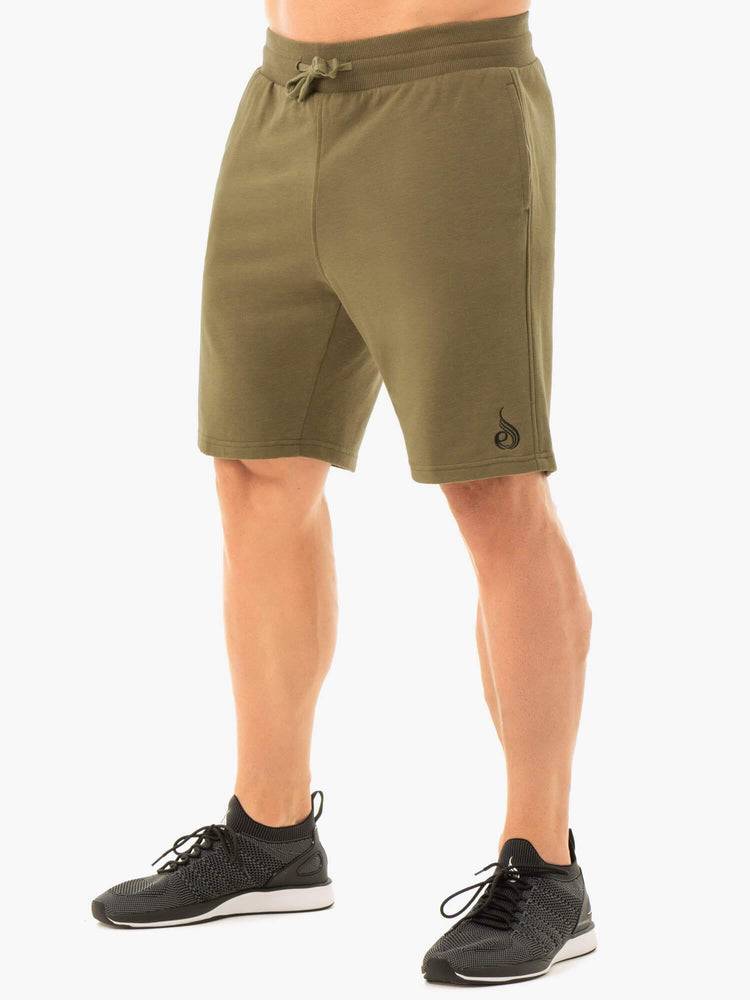 Men's Ryderwear Men Shorts Original Track Shorts Khaki | NZ1391HK